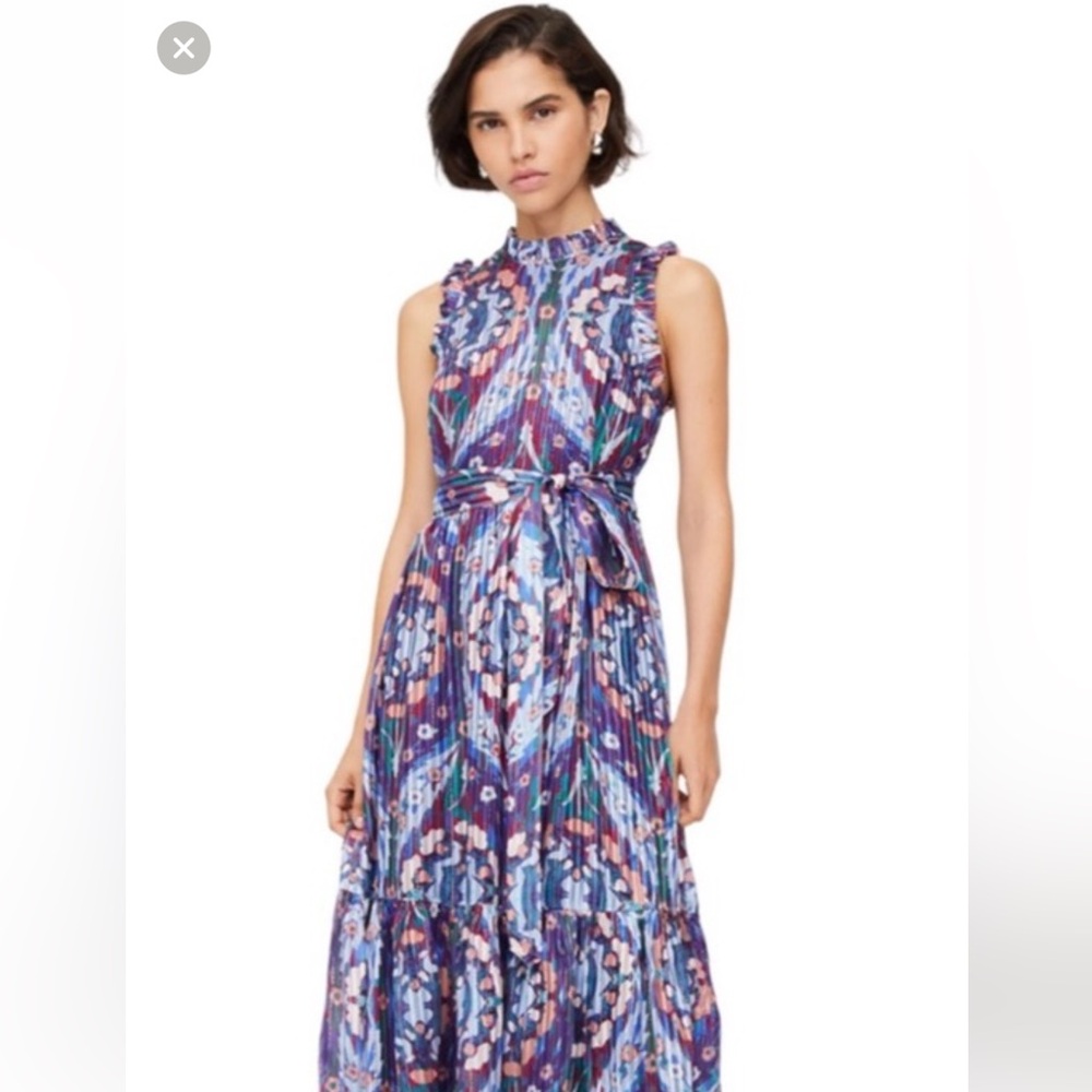 Marie Oliver Alice dress in aster trellis